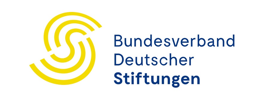 Logo des Bundesverbands Deutscher Stiftungen: ein gelbes stilisierte Spirale neben dem Schriftzug "Bundesverband Deutscher Stiftungen".