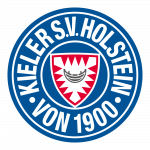 Zwei stilisierte Sprechblasen, die ein rotes Symbol mit einem Fußballmuster beinhalten.