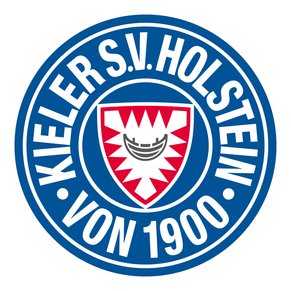 Zwei stilisierte Sprechblasen, die ein rotes Symbol mit einem Fußballmuster beinhalten.