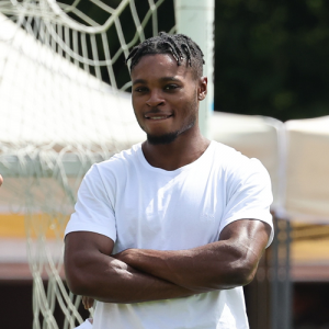 Ridle Baku, bundesweiter Botschafter von Fußball trifft Kultur