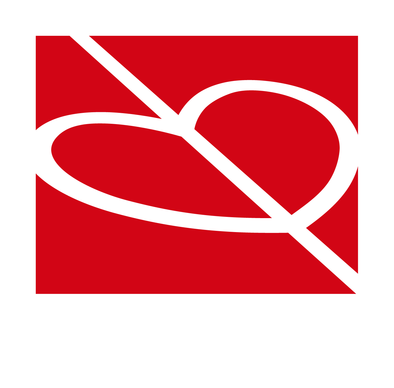 Logo der DFL Stiftung: abstraktes Herz, durchgestrichen von einem schrägen, weißen Strich auf rotem Hintergrund.
