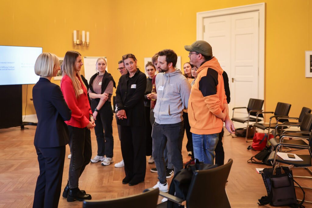 Workshop bei der „Denkfabrik: Fußball, Demokratie und die Gen Z im Fokus“