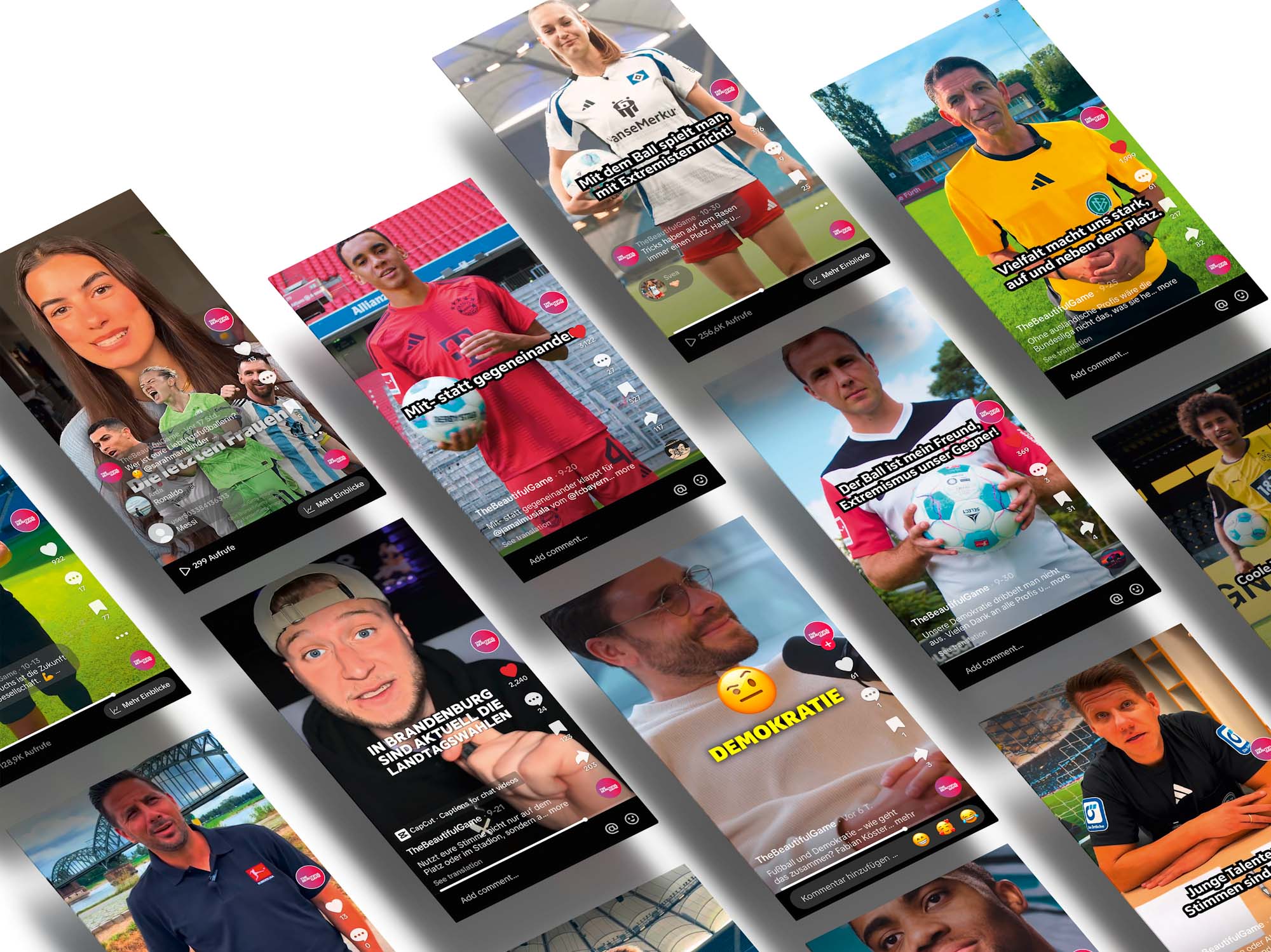 Kampagnen-Bild von #DEMOKRATEAM - Alles andere ist Abseits.